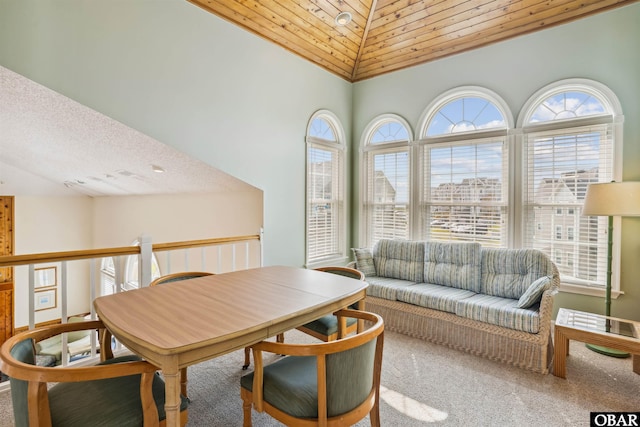 135 Ships Watch Dr Lot 32, Duck, NC 27949 - carpeted dining room featuring high vaulted ceiling
