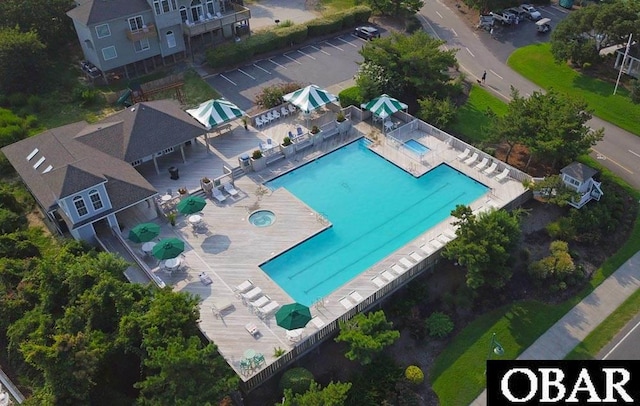 135 Ships Watch Dr Lot 32, Duck, NC 27949 - aerial view of a pool