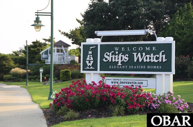 135 Ships Watch Dr Lot 32, Duck, NC 27949 - community sign with a yard