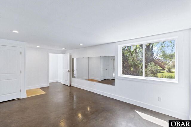 113 B And B Ln, Coinjock, NC 27923 - spare room with recessed lighting and concrete flooring