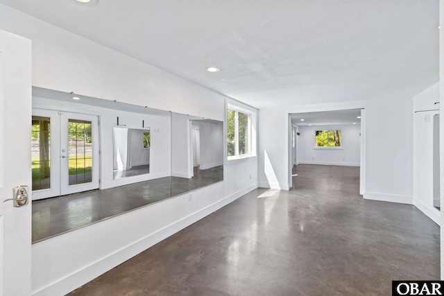 113 B And B Ln, Coinjock, NC 27923 - corridor with concrete floors, recessed lighting, and french doors