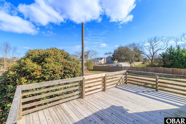 113 B And B Ln, Coinjock, NC 27923 - wooden deck with a fenced backyard
