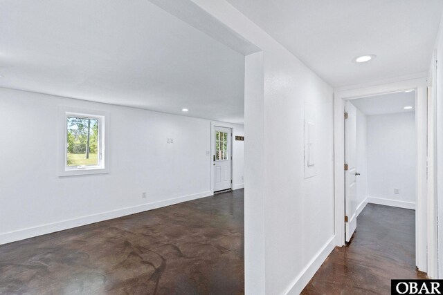 113 B And B Ln, Coinjock, NC 27923 - hallway with finished concrete floors and recessed lighting