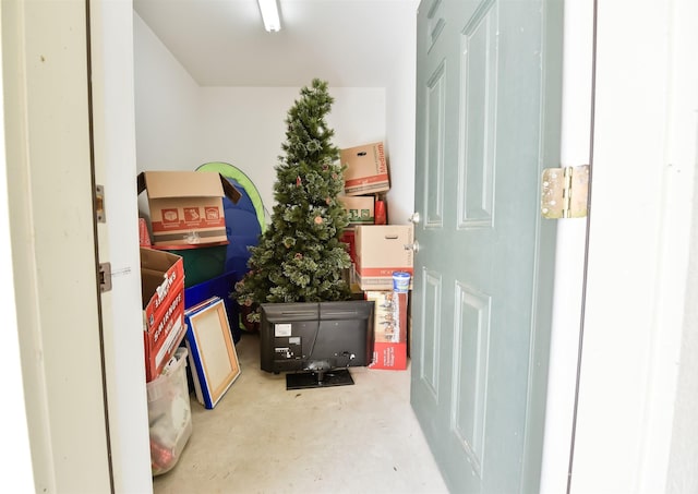 view of storage room