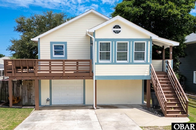 2019 Highview St Lot 1364, Kill Devil Hills, NC 27848 - view of front of property with an attached garage, stairway, and driveway