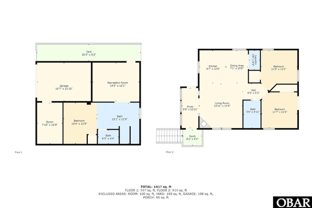 2019 Highview St Lot 1364, Kill Devil Hills, NC 27848 - home floor plan