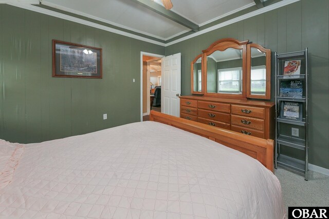 156 Longbeach Dr Unit Lot3, Hertford, NC 27944 - bedroom featuring carpet and crown molding