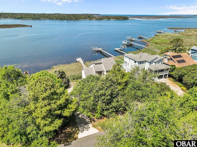 bird's eye view of a large body of water