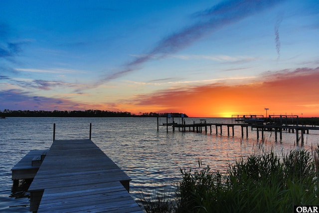 821 Cedar Dr Lot 101, 102, Kill Devil Hills, NC 27948 - dock area featuring a water view