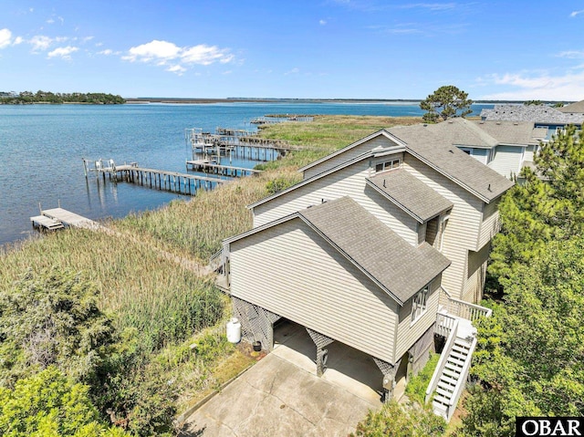 821 Cedar Dr Lot 101, 102, Kill Devil Hills, NC 27948 - aerial view of property and surrounding area with a nearby body of water