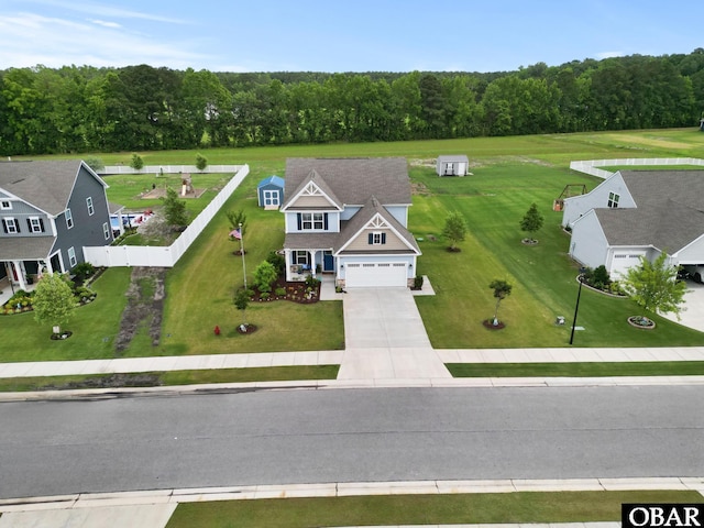 129 Glenmoor Path Lot 35, Moyock, NC 27958 - aerial view of property and surrounding area featuring a heavily wooded area