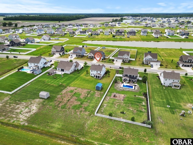 129 Glenmoor Path Lot 35, Moyock, NC 27958 - aerial perspective of suburban area with a large body of water