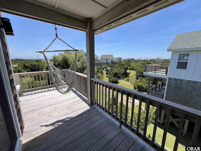 74 Lake Dr, Ocracoke, NC 27960 - view of wooden deck