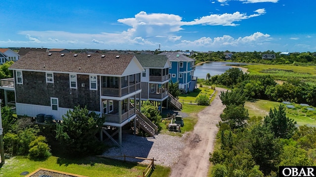 74 Lake Dr, Ocracoke, NC 27960 - drone / aerial view
