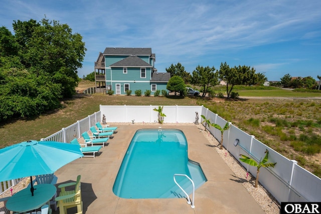 4705 Summer Ln Lot 2, Kitty Hawk, NC 27949 - view of pool with a patio, a fenced in pool, and a fenced backyard