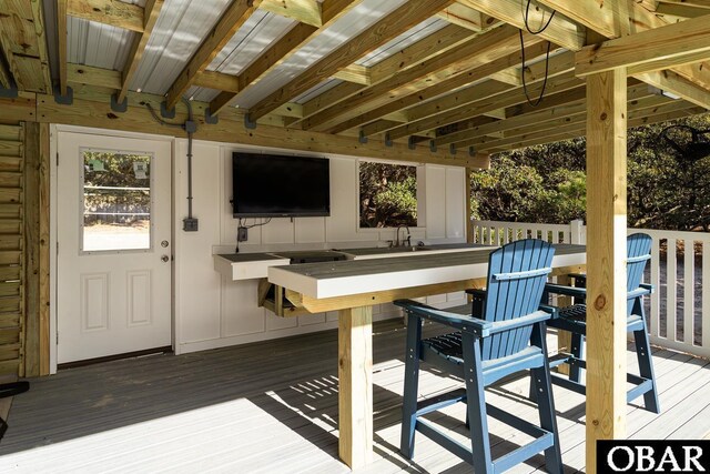 567 Ocean Trl Lot 140, Corolla, NC 27927 - view of wooden deck