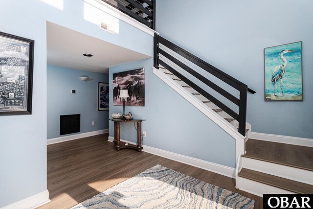 567 Ocean Trl Lot 140, Corolla, NC 27927 - stairway featuring wood finished floors and baseboards
