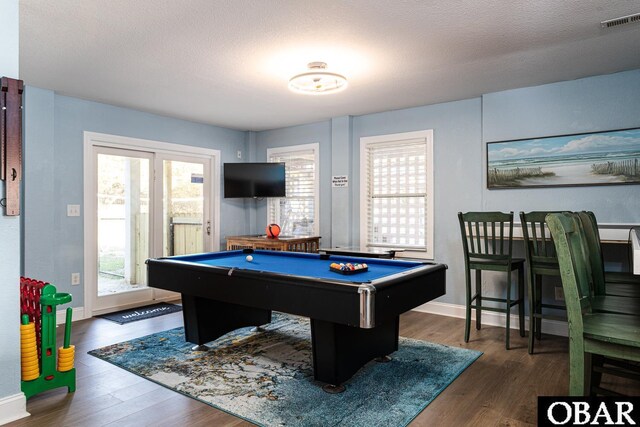 567 Ocean Trl Lot 140, Corolla, NC 27927 - recreation room featuring wood finished floors, pool table, and baseboards