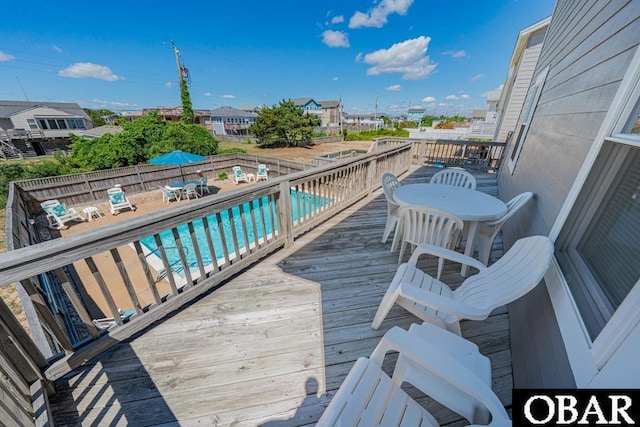 1518 N Virginia Dare Trl Lot # 11, Kill Devil Hills, NC 27948 - wooden deck with a fenced backyard