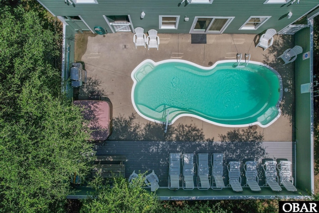 birds eye view of property