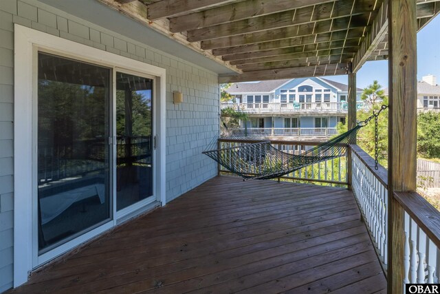 1219 Bismark Dr Lot # 107, Corolla, NC 27927 - view of wooden terrace