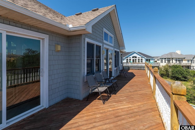 1219 Bismark Dr Lot # 107, Corolla, NC 27927 - wooden terrace featuring a residential view