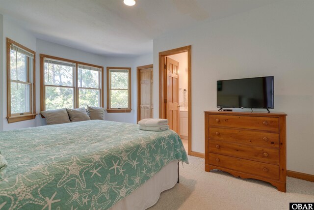 1219 Bismark Dr Lot # 107, Corolla, NC 27927 - bedroom with carpet and connected bathroom