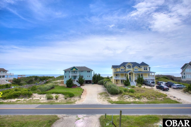 view of raised beach house