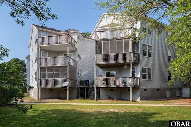 view of building exterior with cooling unit