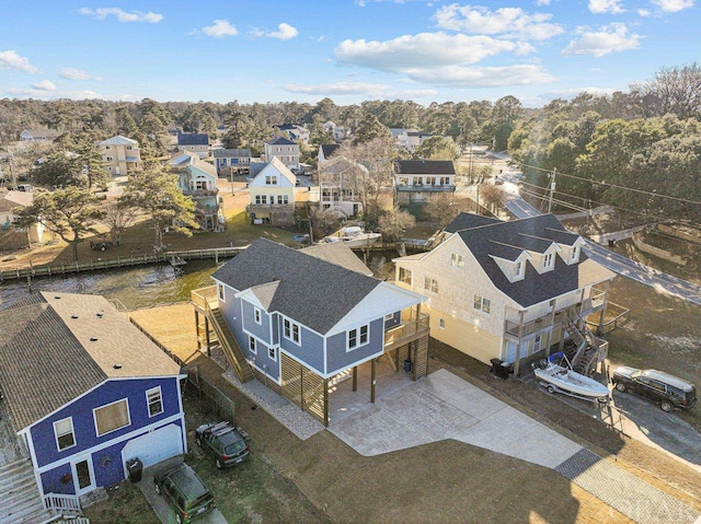 birds eye view of property featuring a residential view