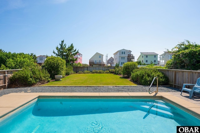 5009 Lindbergh Ave Lot 28, Kitty Hawk, NC 27949 - view of swimming pool featuring a residential view and a fenced backyard