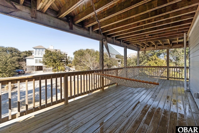 view of wooden terrace