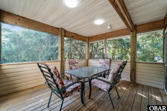 604 W First St Lot 321, Kill Devil Hills, NC 27948 - sunroom with outdoor dining area and healthy amount of natural light