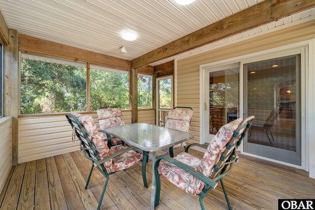 604 W First St Lot 321, Kill Devil Hills, NC 27948 - sunroom with outdoor dining area