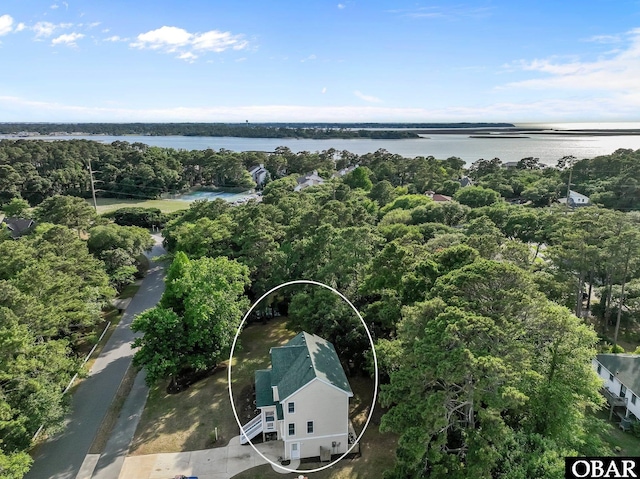 604 W First St Lot 321, Kill Devil Hills, NC 27948 - drone / aerial view of a large body of water and a heavily wooded area