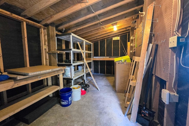 view of storage room