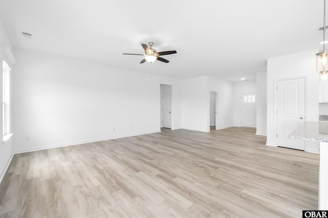 104 Yadkin Dr Lot # 77, South Mills, NC 27973 - unfurnished room with ceiling fan and light wood finished floors