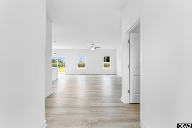 104 Yadkin Dr Lot # 77, South Mills, NC 27973 - hallway featuring light wood-type flooring and baseboards