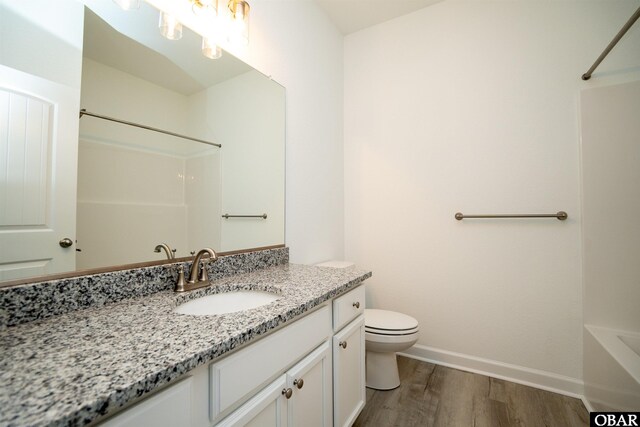 104 Yadkin Dr Lot # 77, South Mills, NC 27973 - full bathroom with vanity, wood finished floors, and bathtub / shower combination