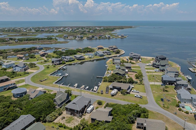 56738 NC-12 Hwy Lot 5, Hatteras, NC 27943 - drone / aerial view featuring a water view and a residential view