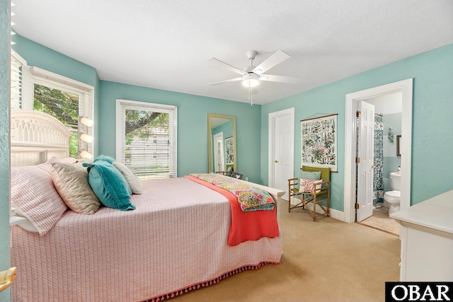 116 Swan View Dr Lot 5, Kill Devil Hills, NC 27948 - bedroom featuring light colored carpet, baseboards, and a ceiling fan