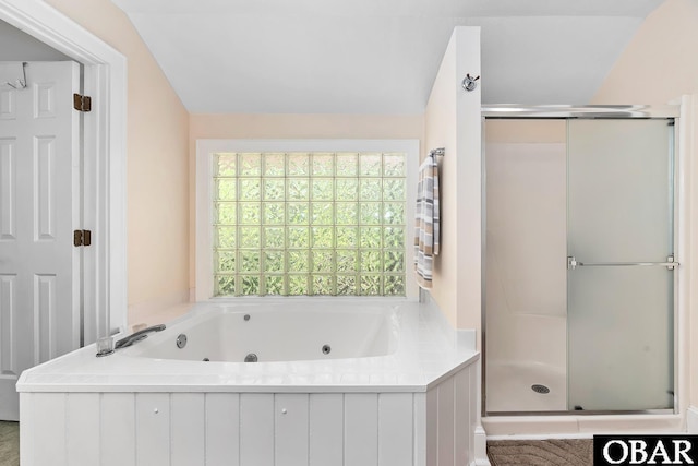116 Swan View Dr Lot 5, Kill Devil Hills, NC 27948 - bathroom with a shower stall and a tub with jets