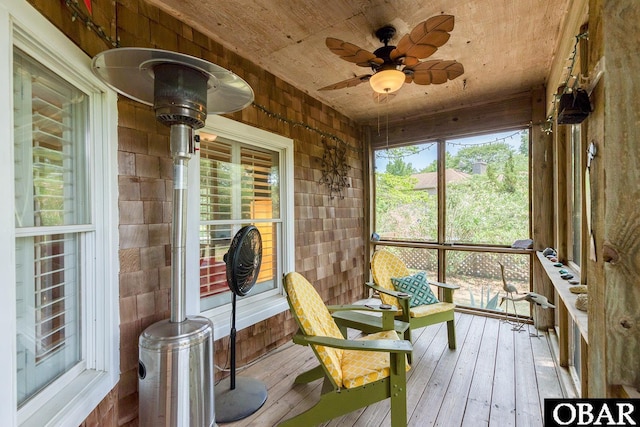 116 Swan View Dr Lot 5, Kill Devil Hills, NC 27948 - sunroom / solarium featuring a ceiling fan