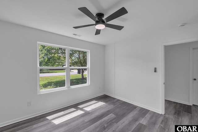 113 Otter Way Lot 68, South Mills, NC 27976 - unfurnished room with wood finished floors and ceiling fan