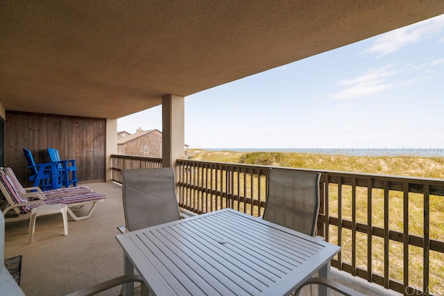 exterior space with outdoor dining area