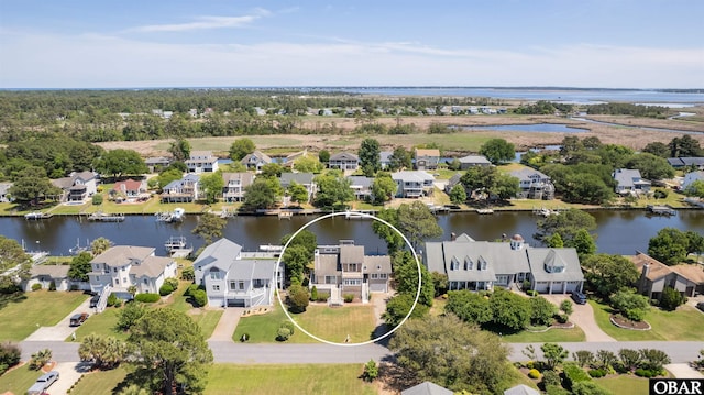 4005 Ivy Ln Lot # 16, Kitty Hawk, NC 27949 - aerial view of residential area featuring a nearby body of water