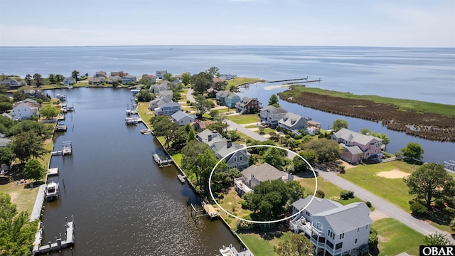4005 Ivy Ln Lot # 16, Kitty Hawk, NC 27949 - aerial view of residential area with a large body of water