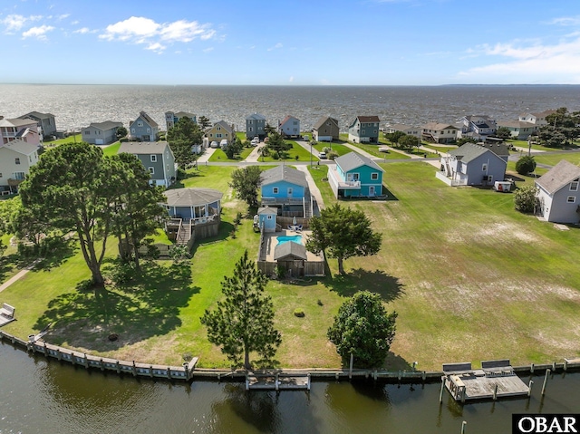 1612 Harbour View Dr Lot 114, Kill Devil Hills, NC 27948 - aerial perspective of suburban area featuring a nearby body of water