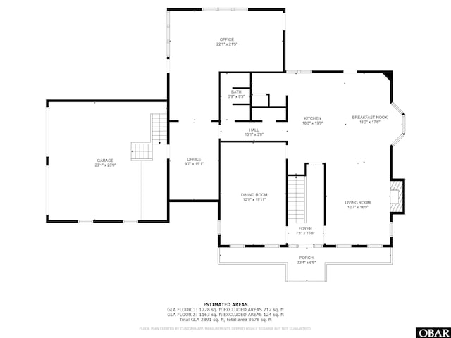 56 Deer Path Ln Lot 413, Southern Shores, NC 27949 - floor plan