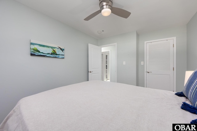 24 First Ave Lot # 14, Southern Shores, NC 27949 - bedroom with a ceiling fan